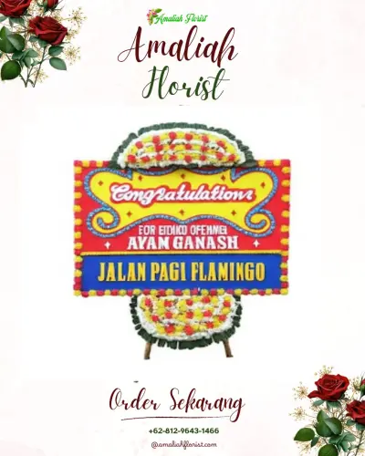 Bunga Papan Congratulation di Tegal S Mandala Ii